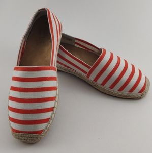 Vionic Valeri Espadrilles Orange & White